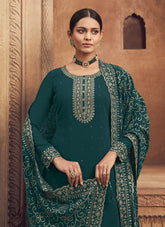 Santoon Salwar Suit in Rama